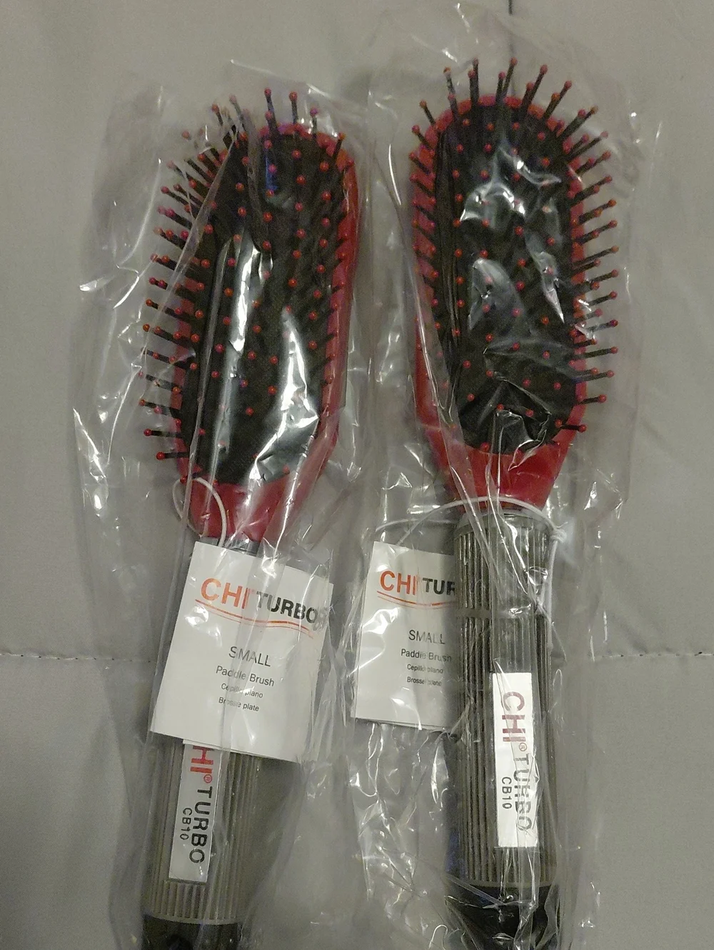 Set Of 2 CHI Turbo Red Paddle Hair Brush - CB10 Small